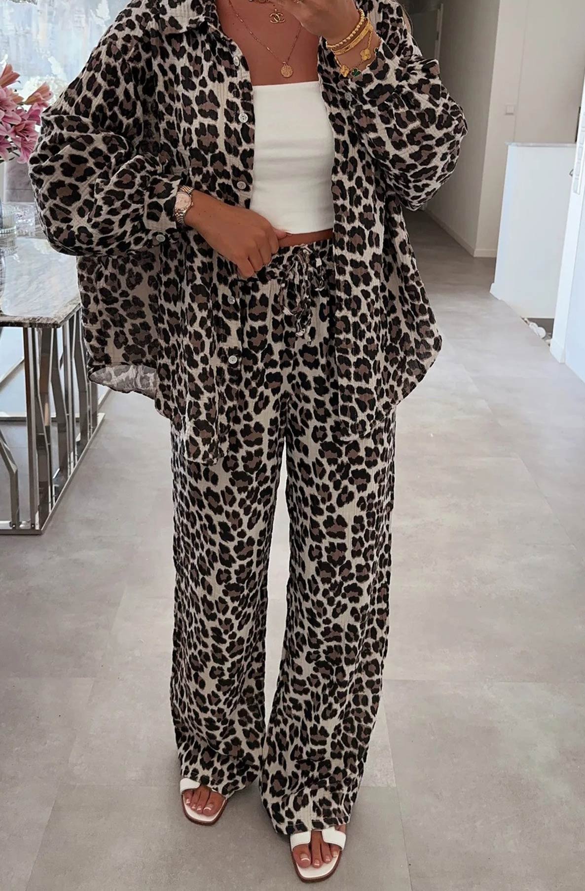 Leopard Trousers