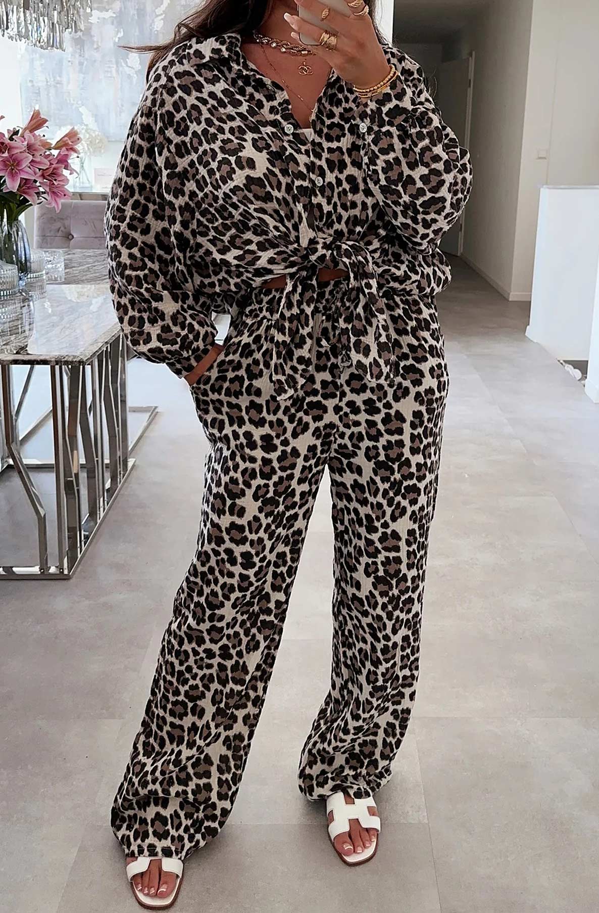 Leopard Trousers