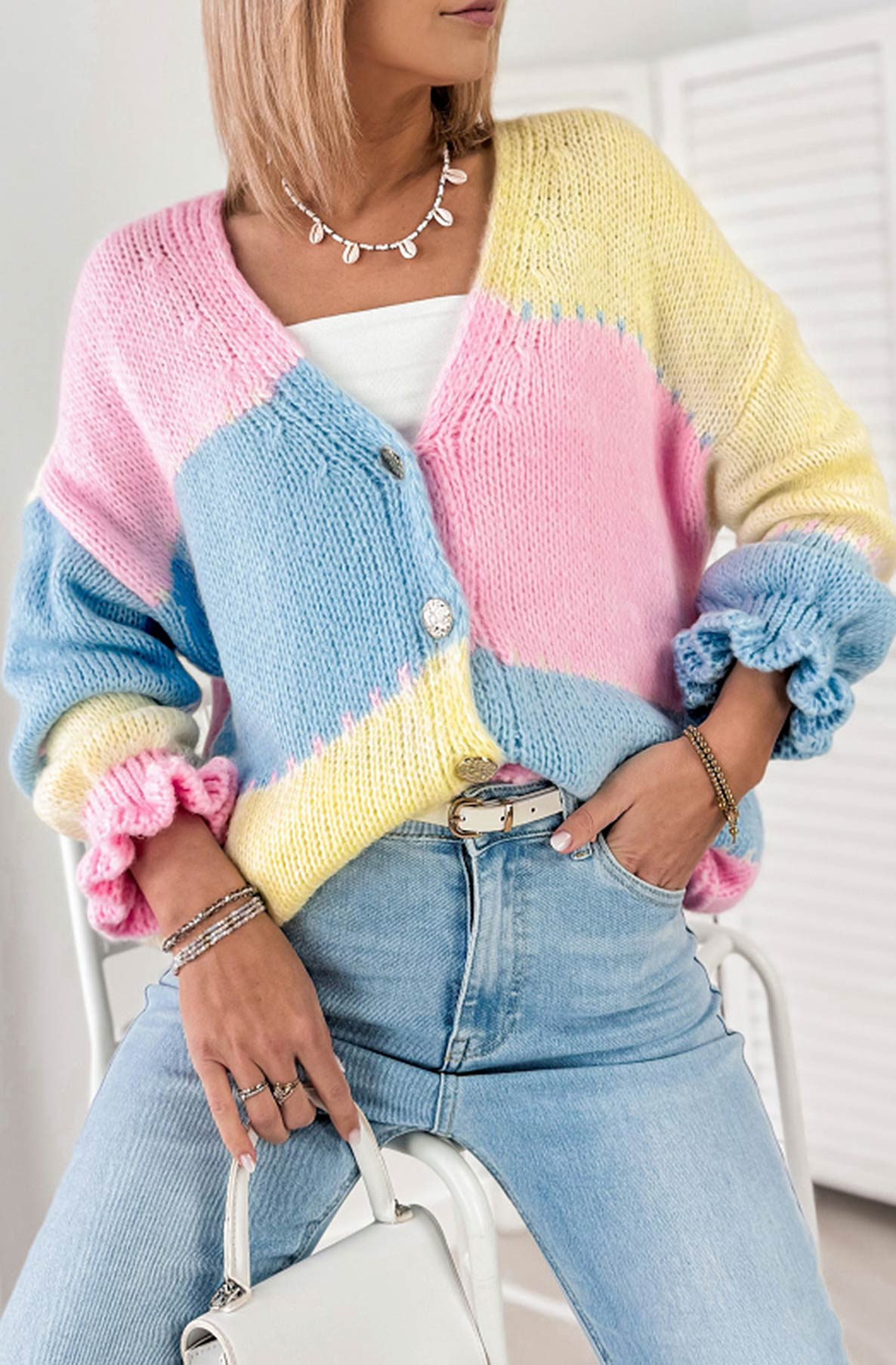 Pastel Knitted Cardigan