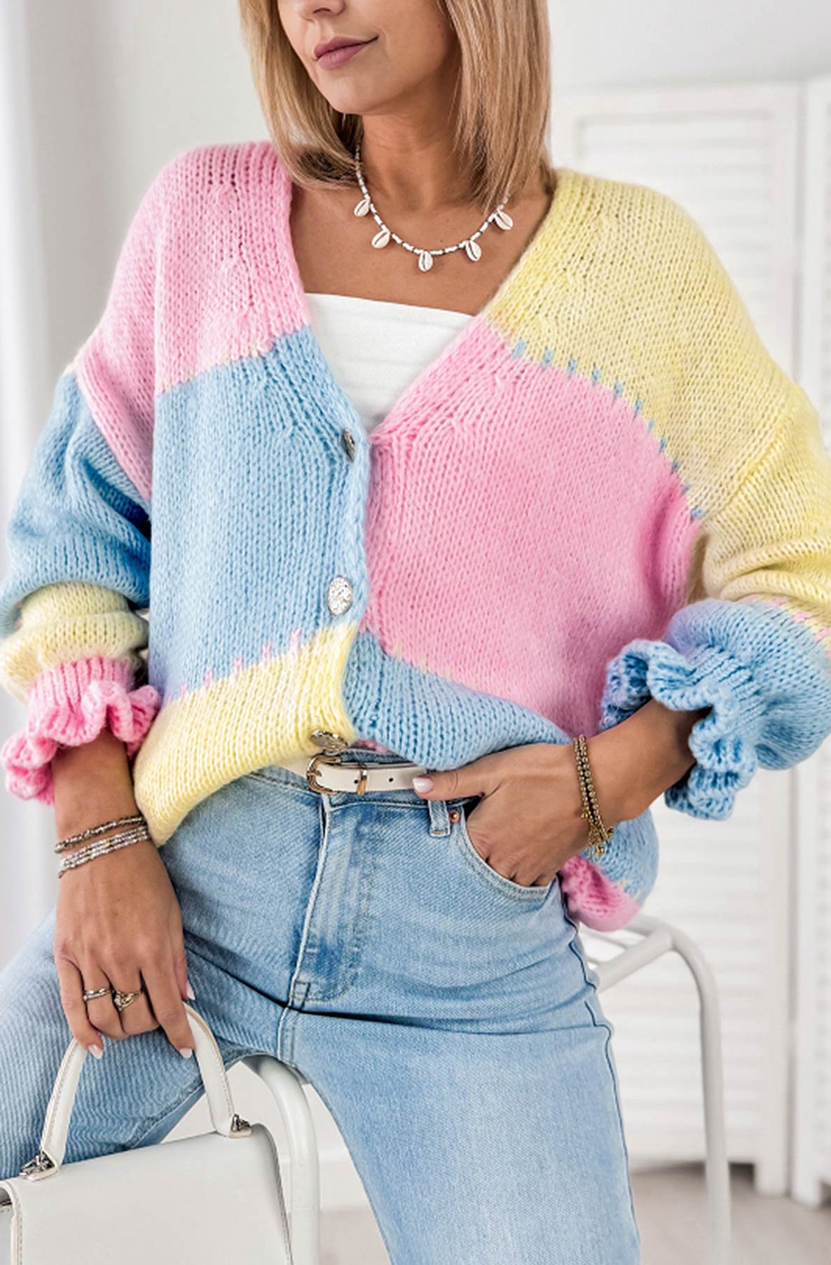 Pastel Knitted Cardigan